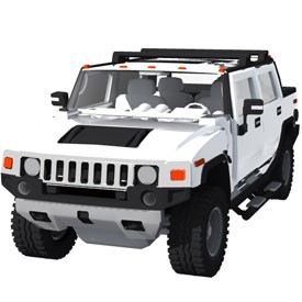 Hummer H2 Pick Up 3D Object | FREE Artlantis Objects Download